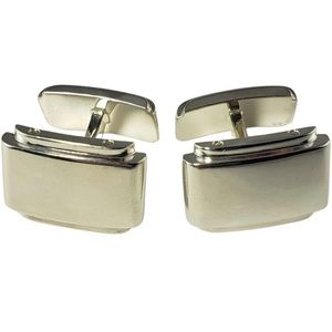 Vintage Tiffany & Co Cufflinks Metropolis Sterling Silver 925 with Box